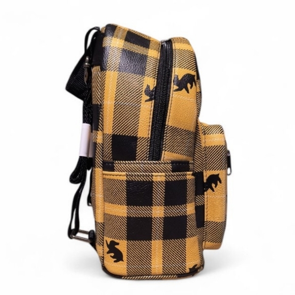 Loungefly Harry Potter Hufflepuff Plaid Mini Backpack - Picture 3 of 7